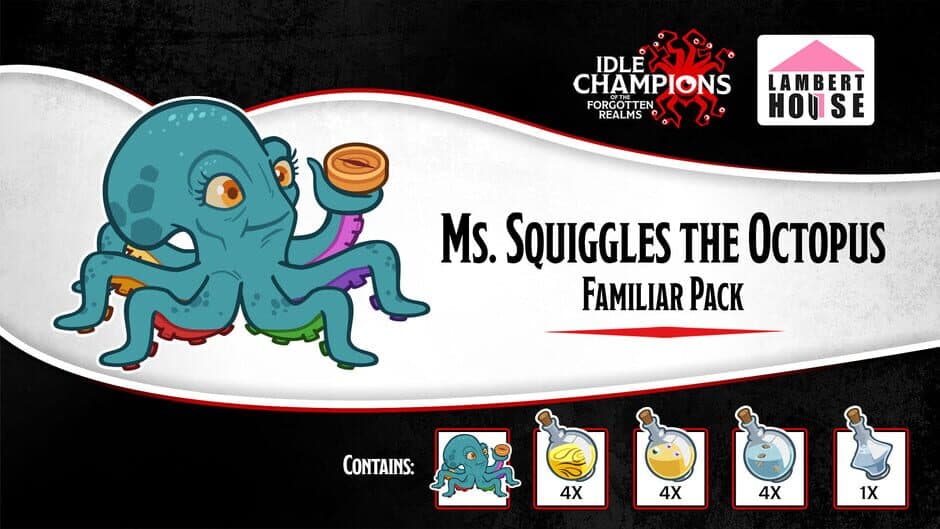 Скриншот 1 из Idle Champions: Ms. Squiggles the Octopus Familiar Pack