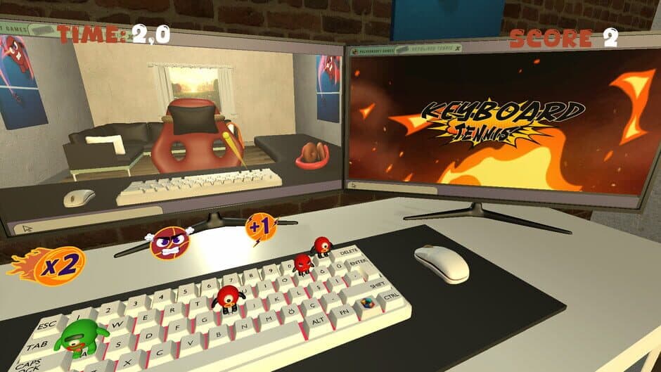 Скриншот 6 из Keyboard Tennis