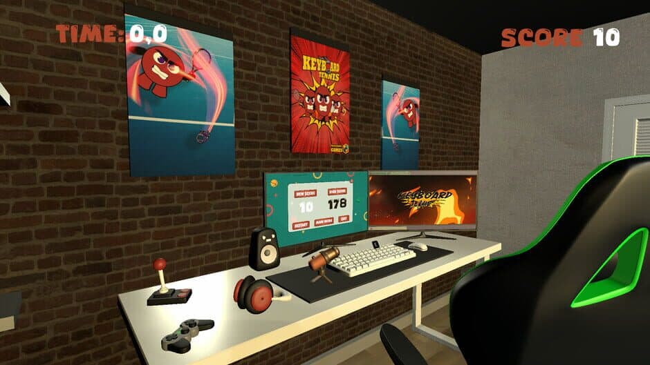 Скриншот 1 из Keyboard Tennis
