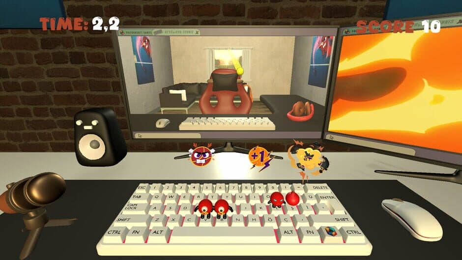 Скриншот 2 из Keyboard Tennis