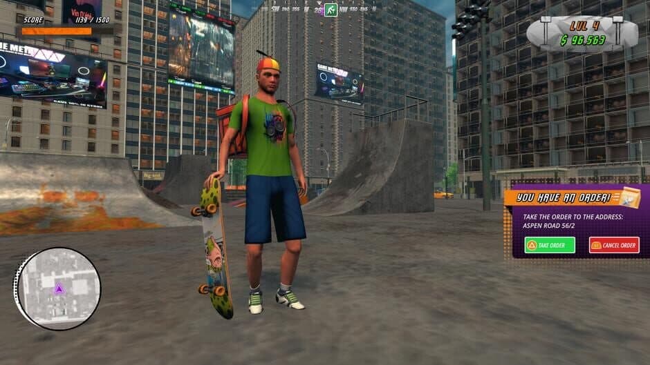 Скриншот 2 из Urban Skater: Skateboard Delivery City Challenge