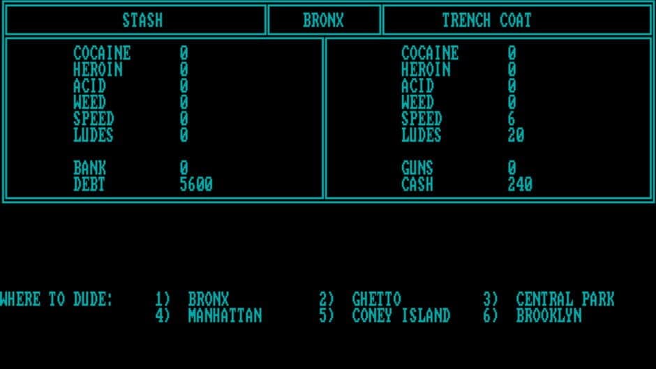 Скриншот 5 из Drug Wars: A Game Based on the New York Drug Market