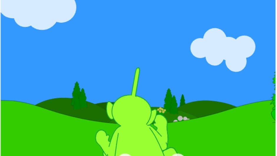Скриншот 1 из Teletubbies: Sliding Down the Hill