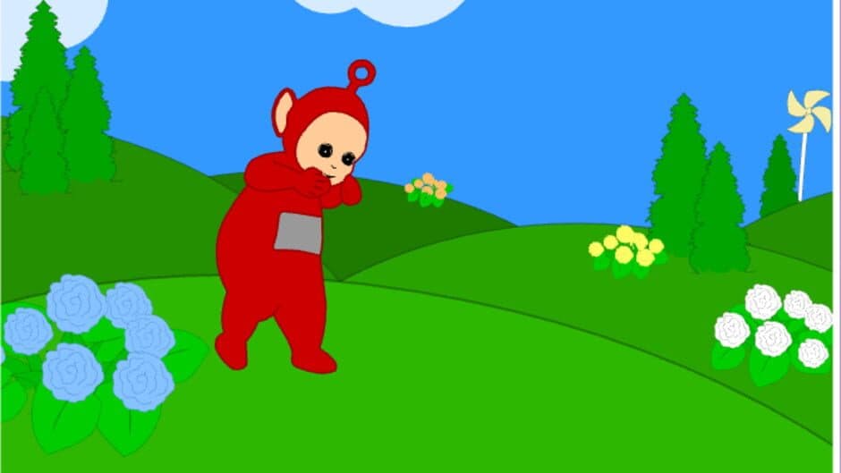 Скриншот 2 из Teletubbies: Sliding Down the Hill