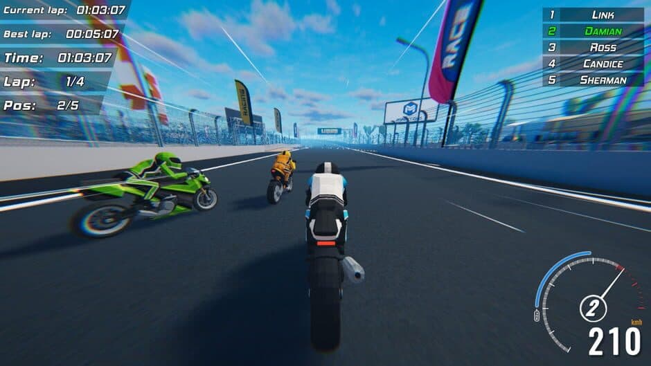 Скриншот 2 из Toon Roads: Superbike