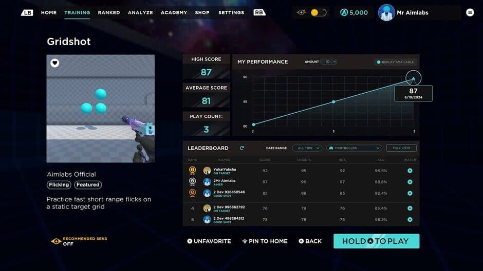Скриншот 7 из Aimlabs: Elite Edition