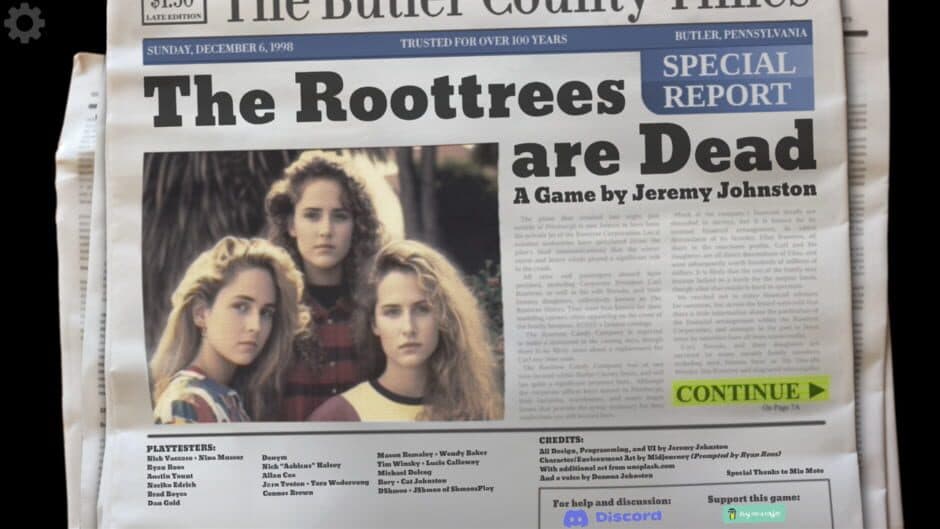 Скриншот 1 из The Roottrees Are Dead