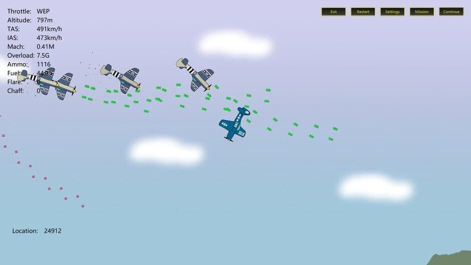 Скриншот 1 из 2D Dogfight: Sunset and Sunrise