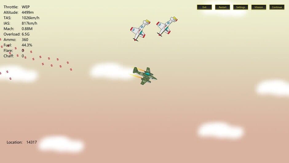 Скриншот 2 из 2D Dogfight: Sunset and Sunrise