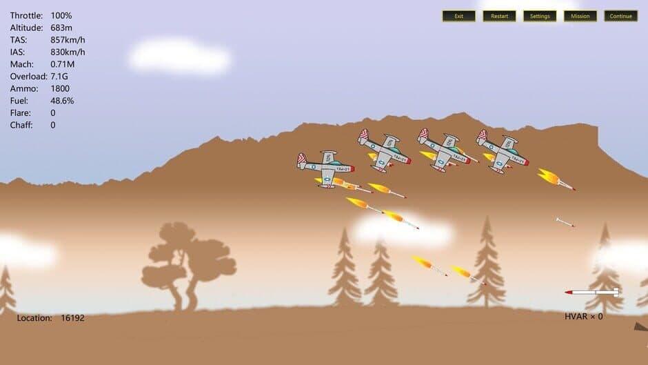 Скриншот 3 из 2D Dogfight: Sunset and Sunrise