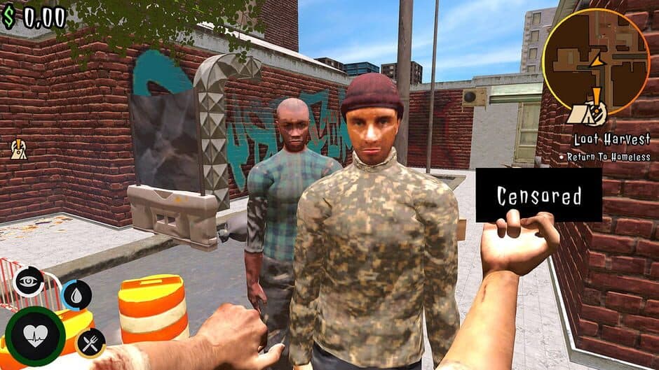 Скриншот 1 из Urban Survival Simulator: The Bum's Journey