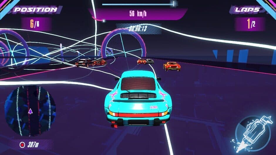 Скриншот 1 из Cyber Racers: Retro Neon Punk Drift