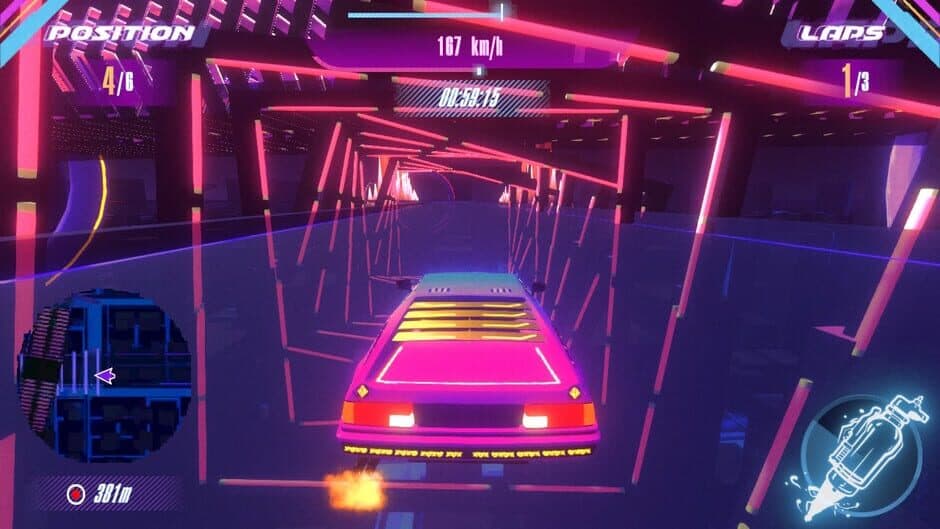 Скриншот 2 из Cyber Racers: Retro Neon Punk Drift