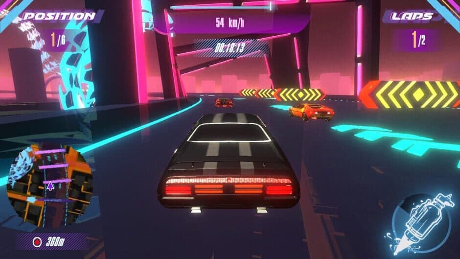 Скриншот 3 из Cyber Racers: Retro Neon Punk Drift