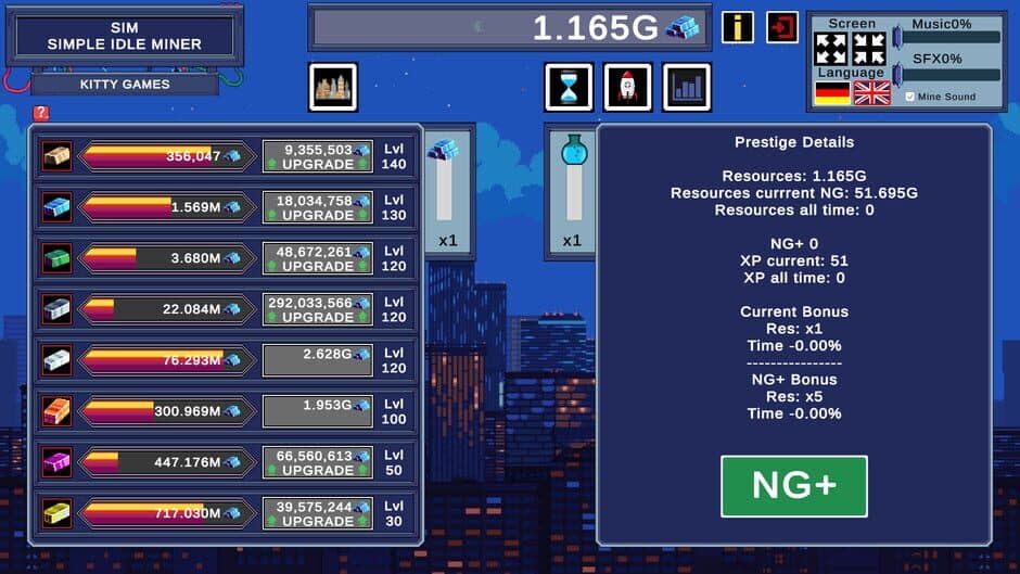Скриншот 1 из SIM: Simple Idle Miner