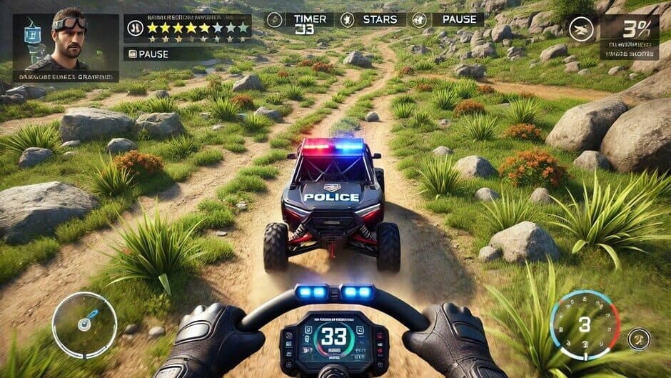 Скриншот 4 из Police Atv Offroad