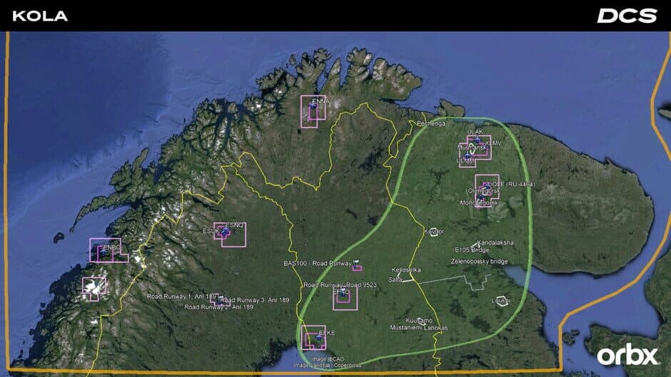 Скриншот 1 из DCS World: Kola Map by Orbx