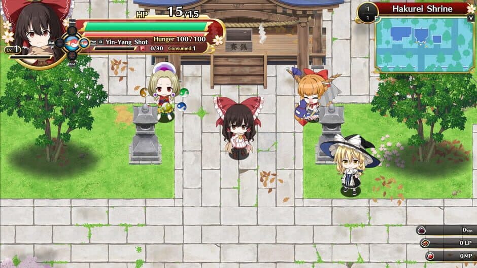 Скриншот 4 из Touhou Genso Wanderer: Foresight - Reimu Hakurei Winter Costume