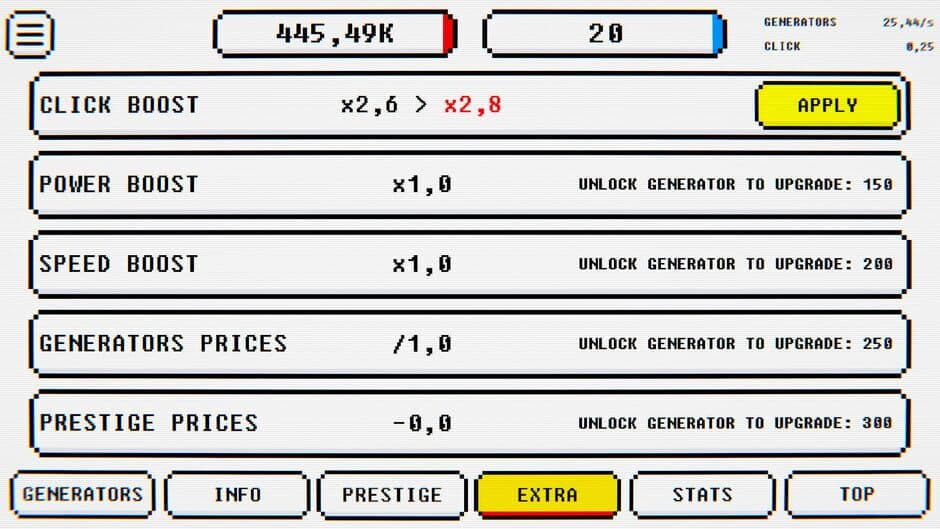 Скриншот 4 из The Very Idle Game