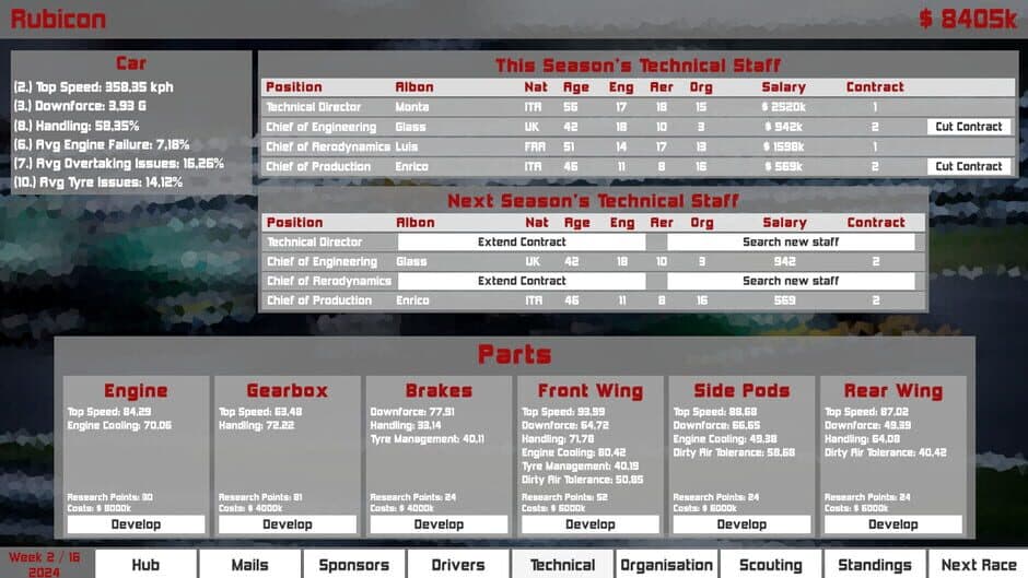 Скриншот 2 из Formula Racing Manager