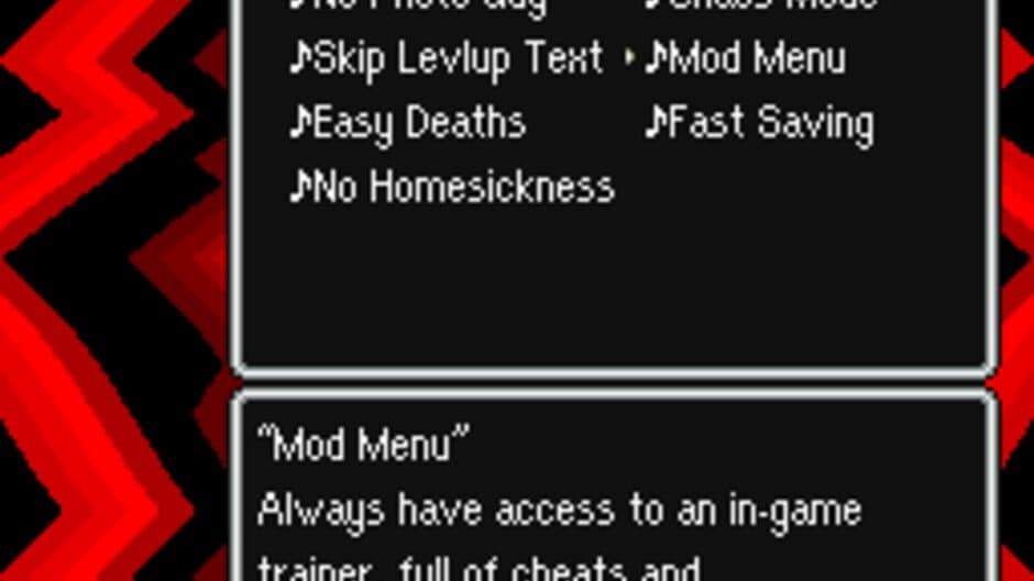 Скриншот 1 из Earthbound Mod Menu