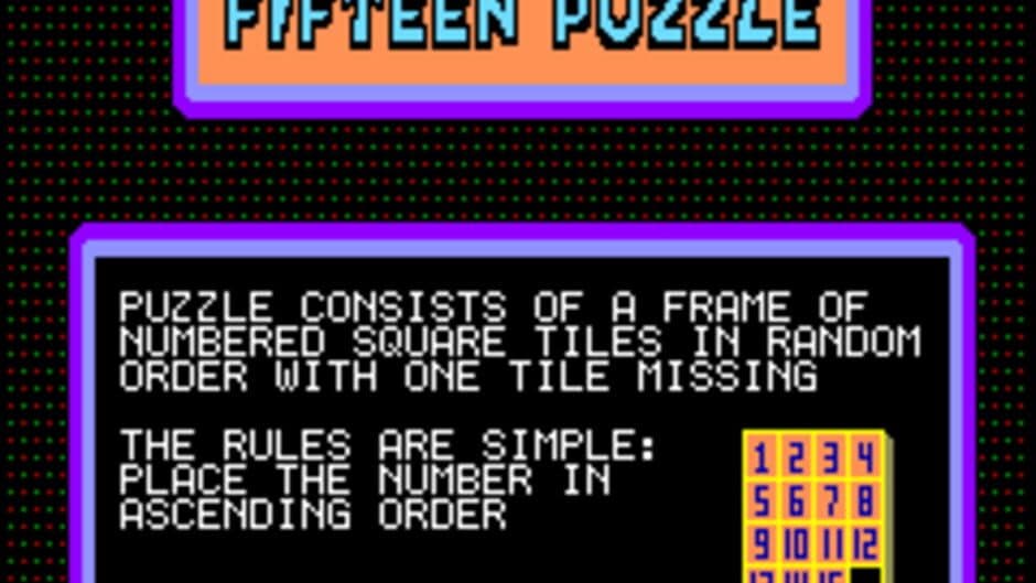 Скриншот 1 из Fifteen Puzzle