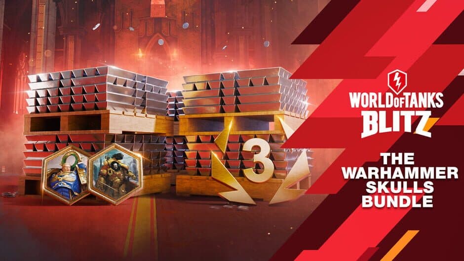 Скриншот 1 из World of Tanks Blitz: Warhammer Skulls Free Pack