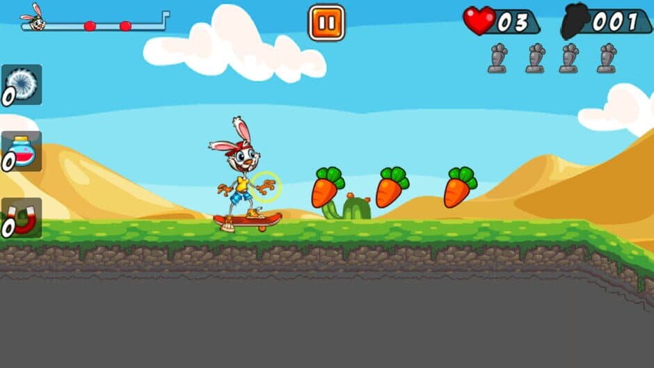 Скриншот 1 из Rabbit on Skateboard