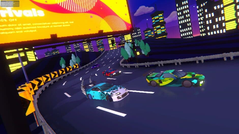 Скриншот 3 из Pixel Retro Drift: Arcade Car Racing