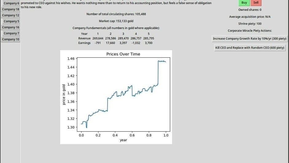 Скриншот 3 из Immortal Markets Stock Market Simulator Game