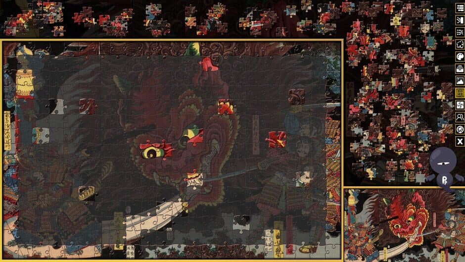 Скриншот 2 из Pixel Puzzles 3: Ukiyo-e Jigsaws