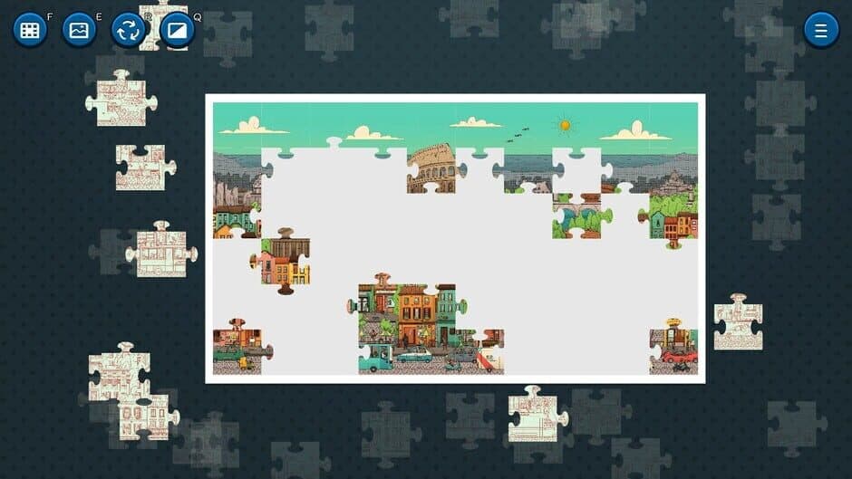 Скриншот 1 из Hidden Cats in Jigsaw Puzzle: Rome