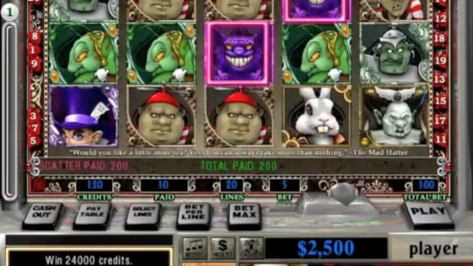 Скриншот 1 из Slot Quest: Alice in Wonderland