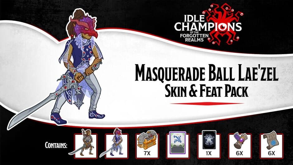 Скриншот 1 из Idle Champions: Masquerade Ball Lae'zel Skin & Feat Pack
