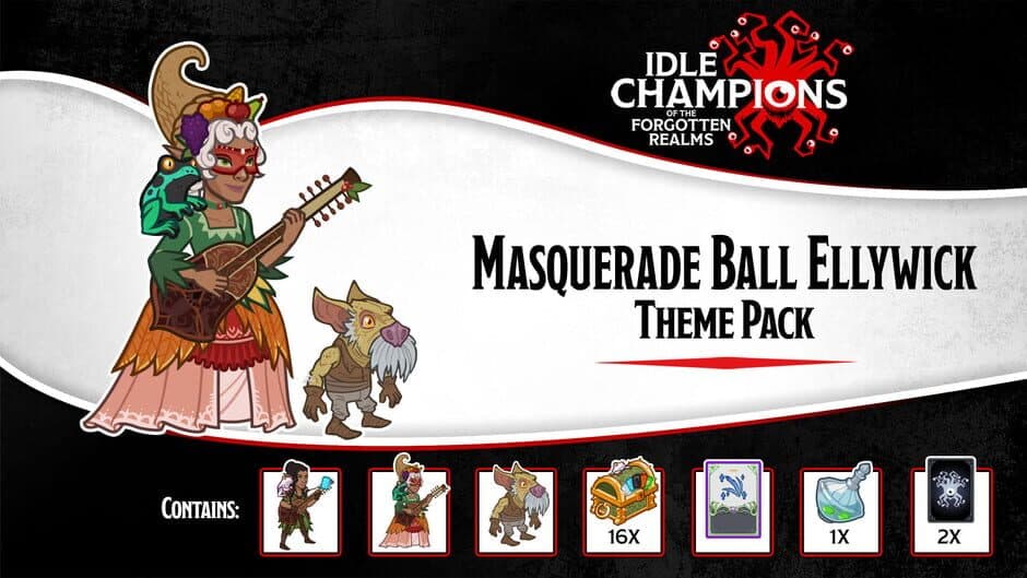 Скриншот 1 из Idle Champions: Masquerade Ball Ellywick Theme Pack