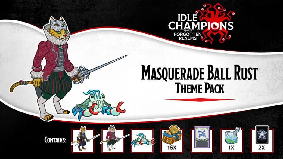 Скриншот 1 из Idle Champions: Masquerade Ball Rust Theme Pack
