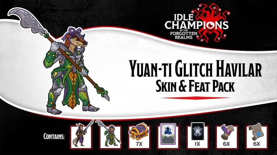 Скриншот 1 из Idle Champions: Yuan-ti Glitch Havilar Skin & Feat Pack