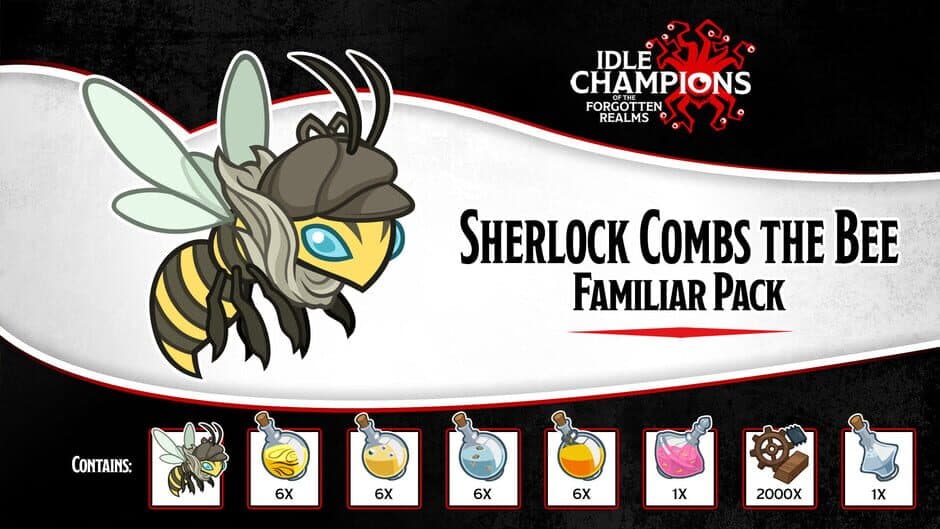 Скриншот 1 из Idle Champions: Sherlock Combs the Bee Familiar Pack