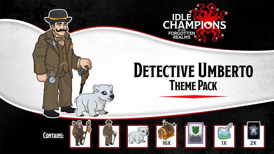 Скриншот 1 из Idle Champions: Detective Umberto Theme Pack