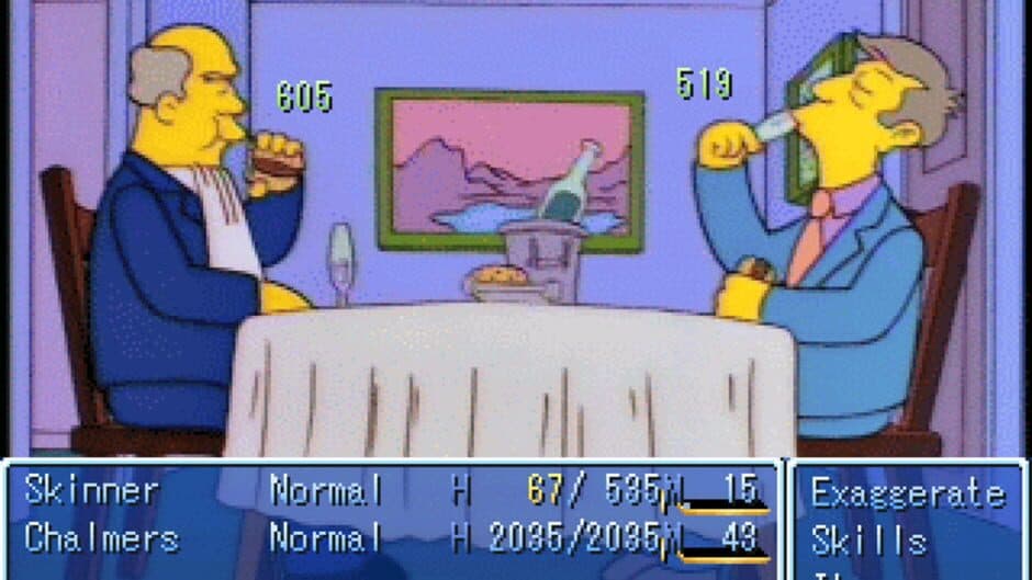 Скриншот 1 из Steamed Hams, but it's RPGMaker2003!