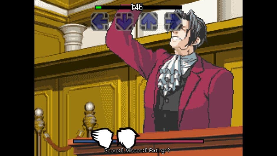 Скриншот 1 из FNF x Ace Attorney: Turnabout