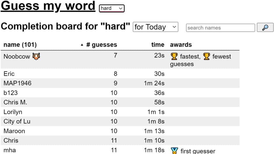 Скриншот 2 из Guess My Word