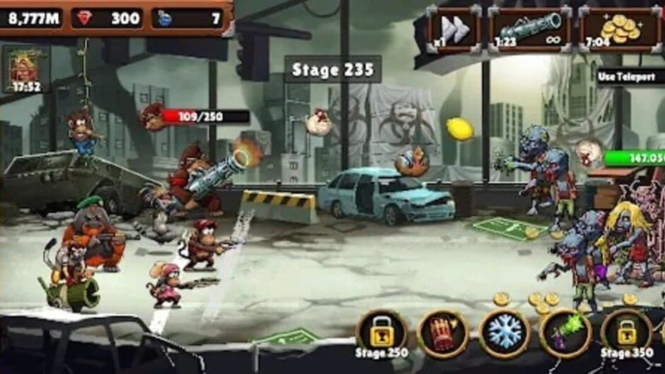 Скриншот 3 из Apes vs. Zombies