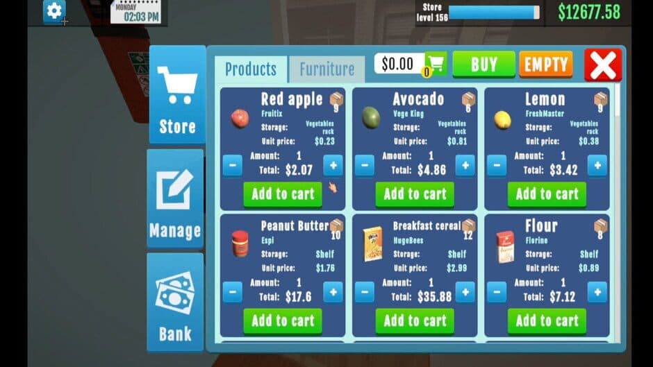 Скриншот 4 из Supermarket Manager Simulator