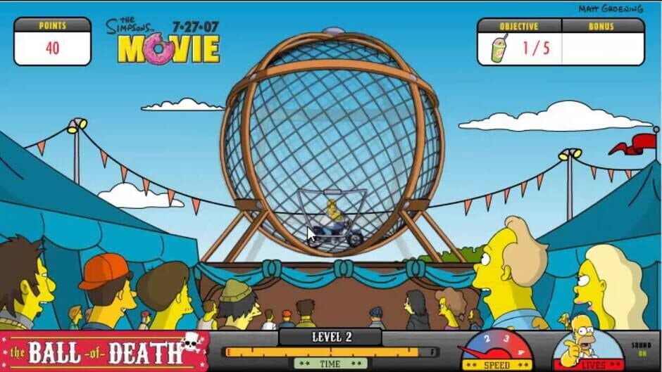 Скриншот 1 из The Simpsons Movie: The Ball of Death