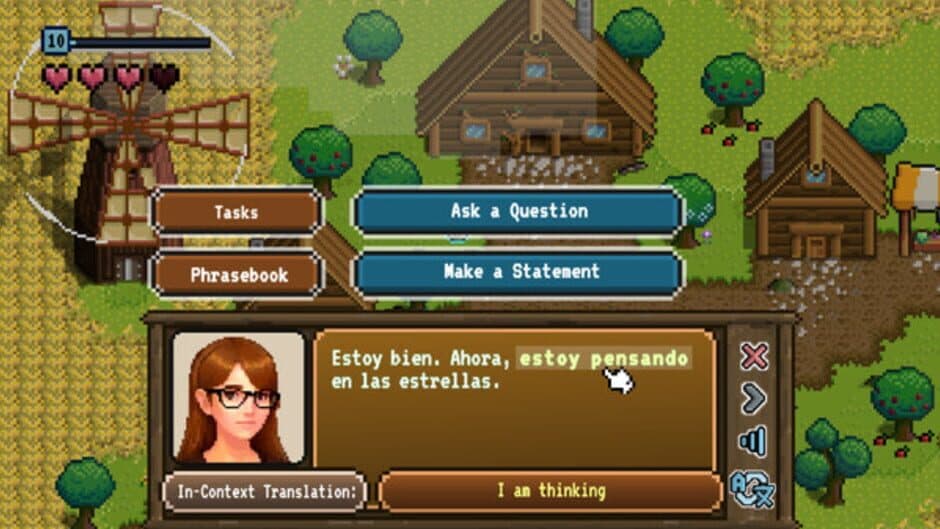 Скриншот 1 из Newcomer: A Language Learning RPG