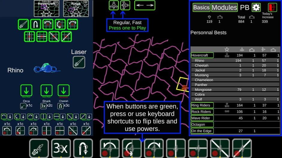 Скриншот 3 из FlipTiles: Warp Lines