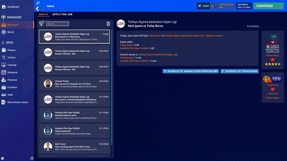 Скриншот 8 из Pro Basketball Manager 2025