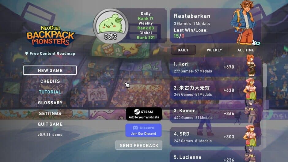 Скриншот 3 из NeoDuel: Backpack Monsters