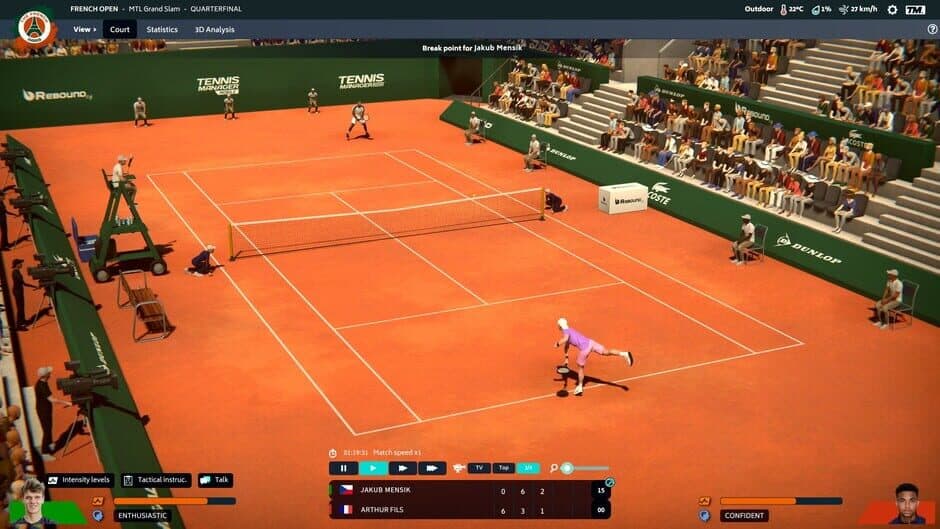 Скриншот 2 из Tennis Manager 2024